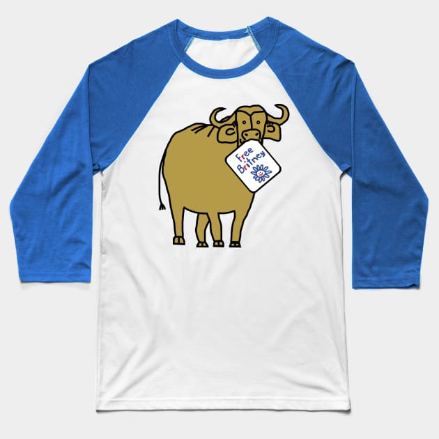 In the Year of the Ox Free Britney Baseball T-Shirt by ellenhenryart